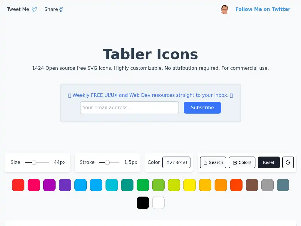 Photo of resource Tabler Icons